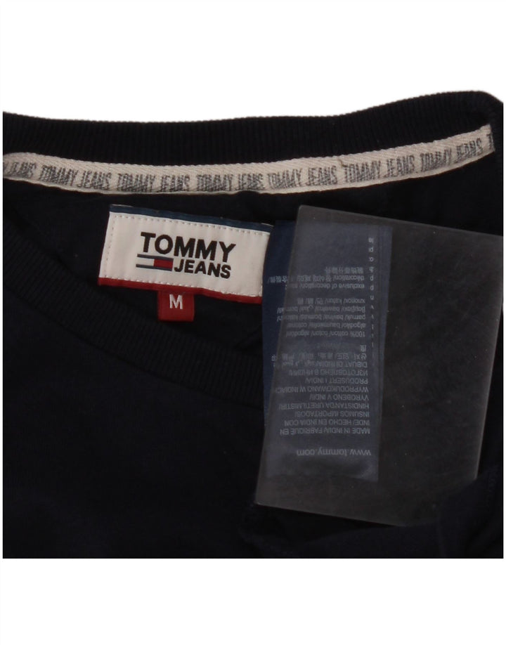 TOMMY HILFIGER T-shirt da uomo Top medio in cotone blu navy