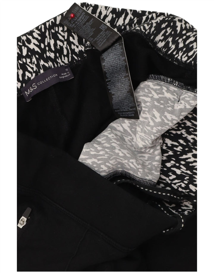Pantaloni da tuta da donna MARKS & SPENCER UK 12 medio cotone nero