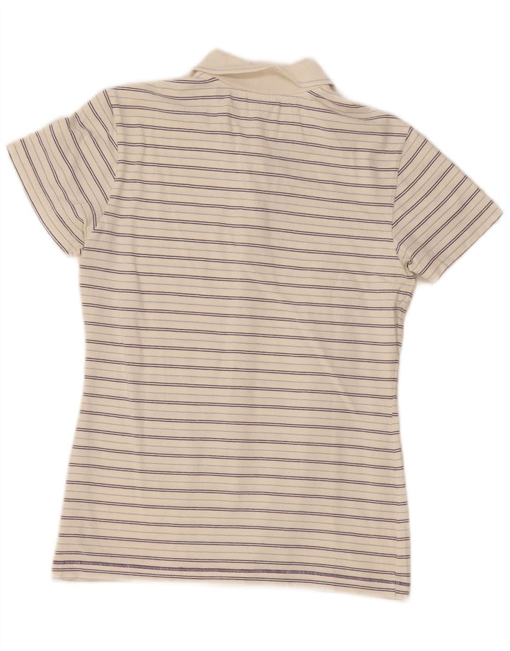 Polo da donna Champion Heritage Fit UK 14 Large Off White Striped