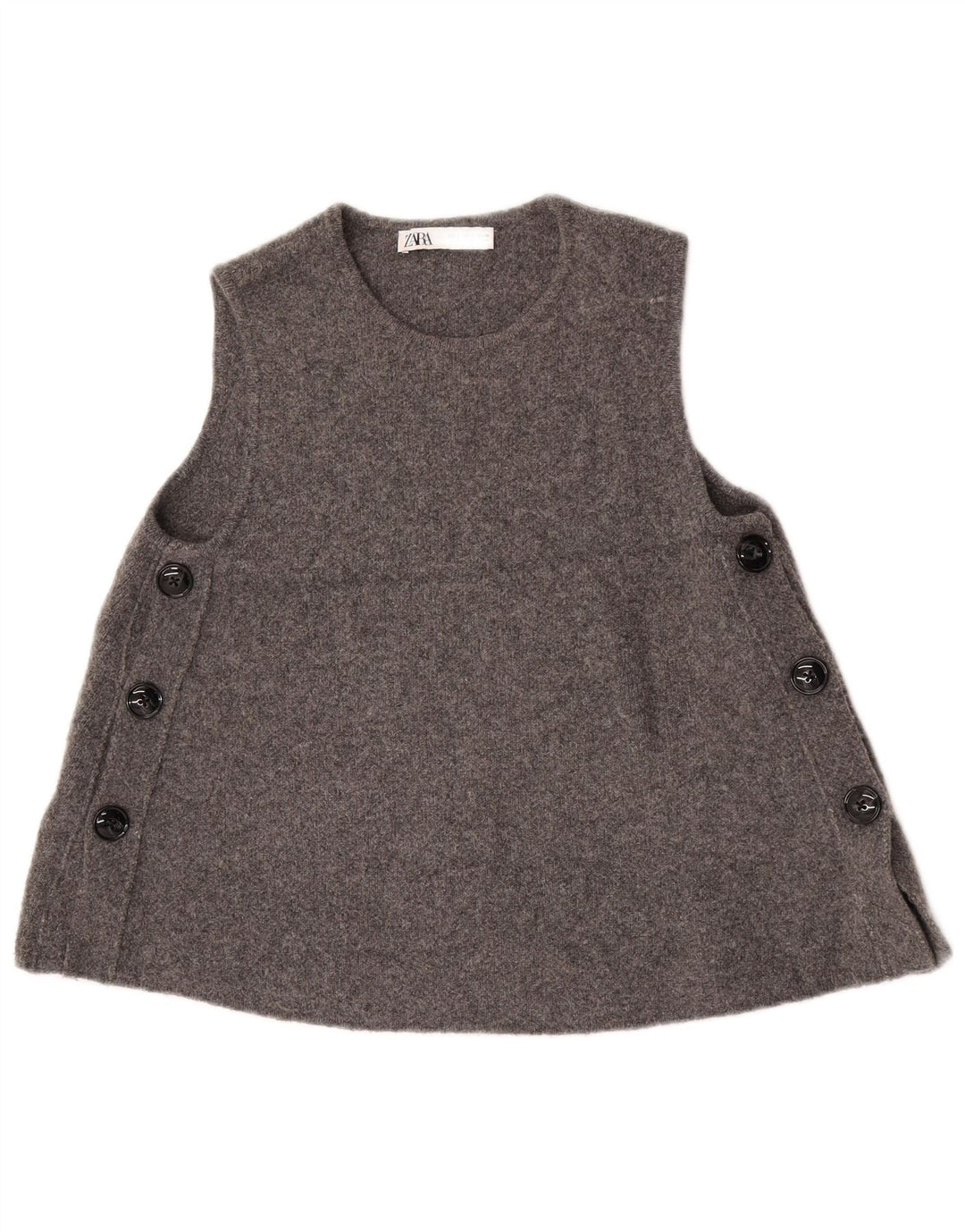 Canotta canotta da donna Zara UK 10 piccola in lana grigia
