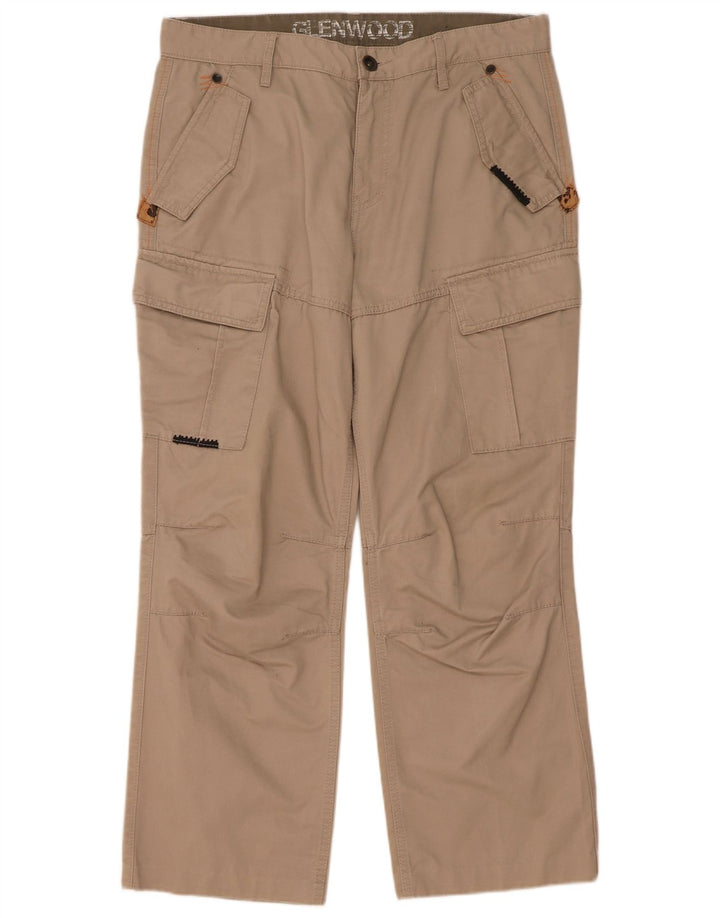 Pantaloni cargo dritti da uomo Southern W36 L29 Beige