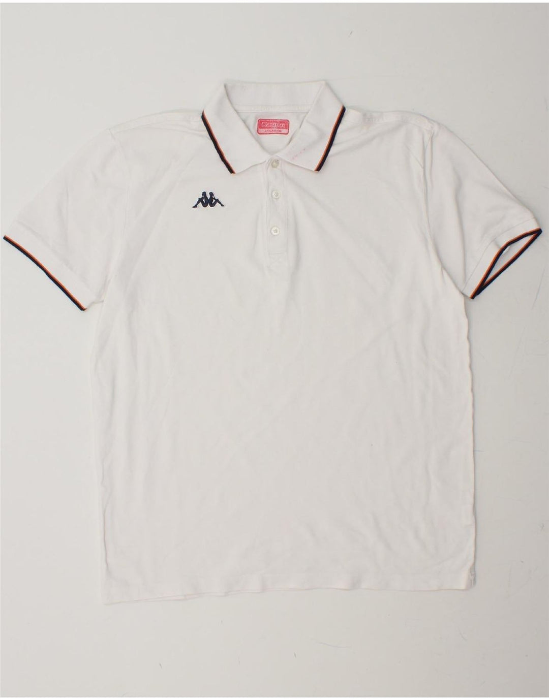 KAPPA Mens Polo Shirt 2XL White Cotton Vintage Kappa and Second-Hand Kappa from Messina Hembry 