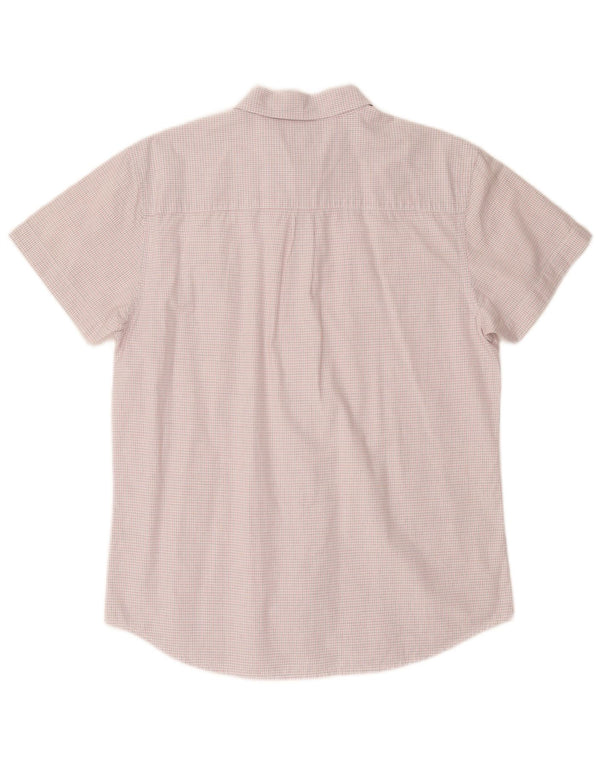 Camicia Wrangler da uomo a maniche corte, vestibilità regolare, a quadri bianchi grandi