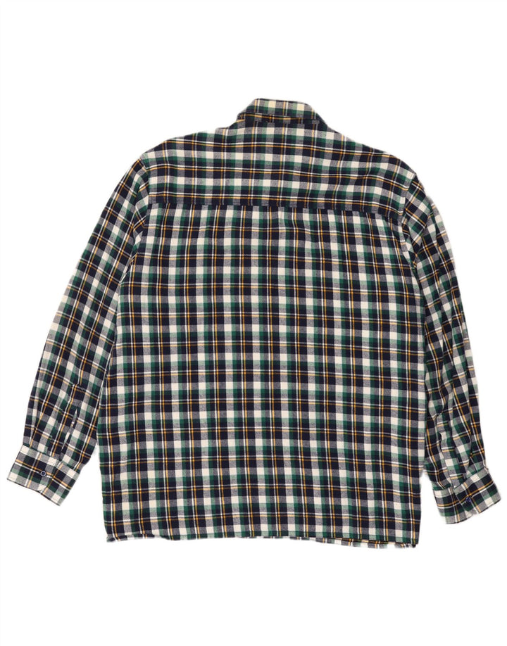 Camicia da uomo in flanella Follie taglia 45/46 2XL cotone a quadri multicolore