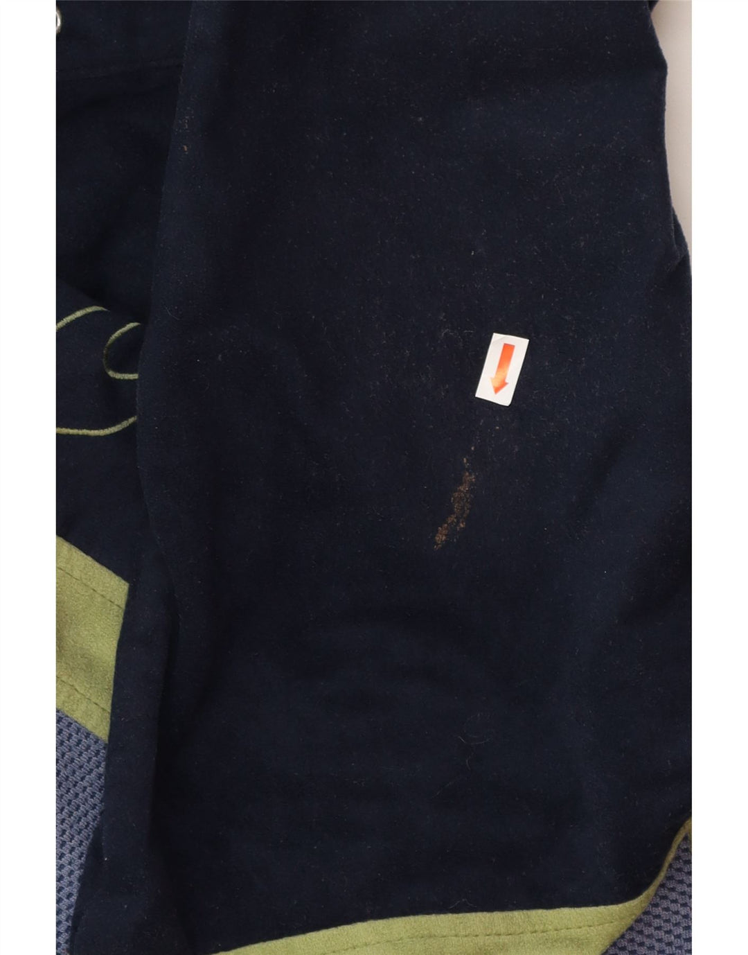 ASICS Mens Tracksuit Top Jacket Small Navy Blue Colourblock Vintage Asics and Second-Hand Asics from Messina Hembry 