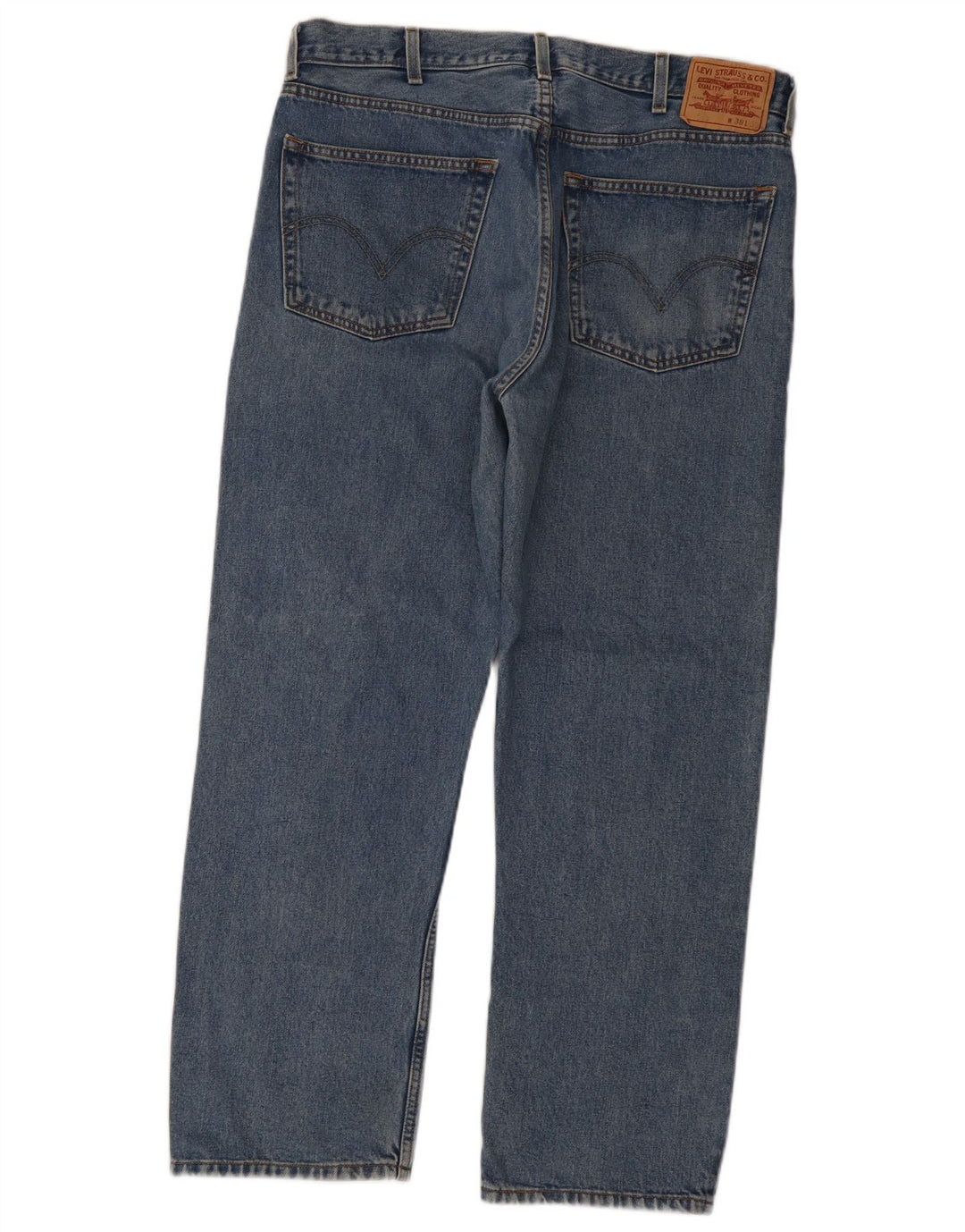 Jeans dritti da uomo Levi's 505 vestibilità regolare W38 L30 cotone blu