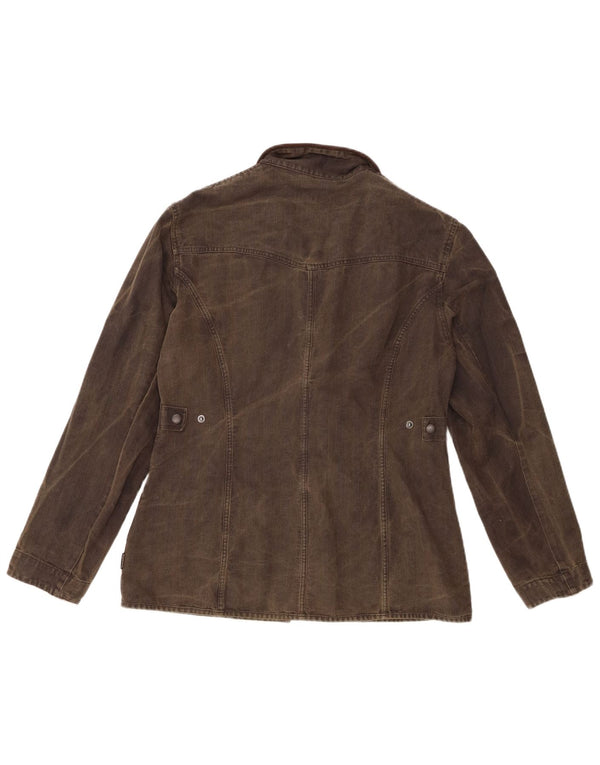 Giacca da donna in cotone cerato Barbour UK 14 grande verde