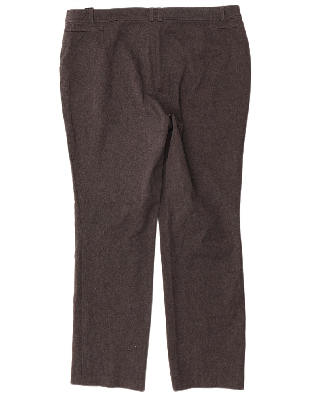 Pantaloni dritti da donna Marks & Spencer UK 16 Large W36 L31 Poliestere grigio