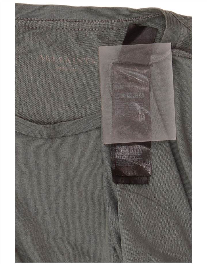 T-shirt da uomo All Saints Top in cotone verde medio