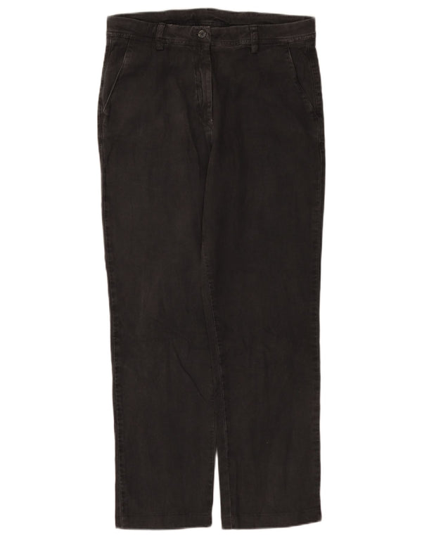 Pantaloni Chino Dritti Kappa Donna IT 42 Medio W30 L27 Cotone Grigio
