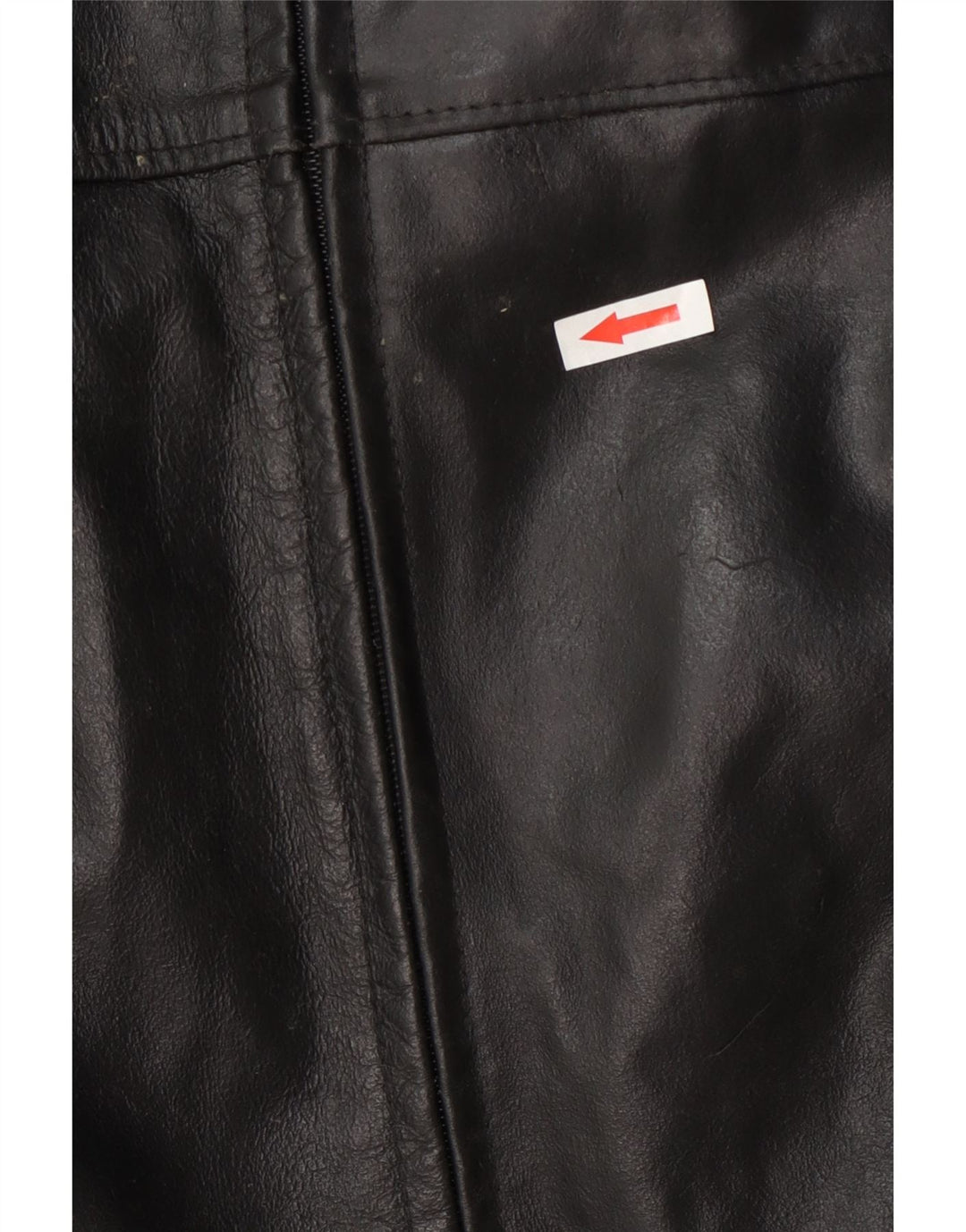 Giacca in pelle vintage da uomo UK 40 grande nera