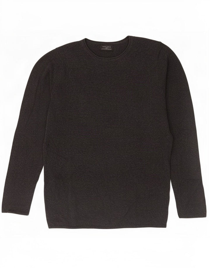 Maglione maglione girocollo da uomo Zara piccolo grigio