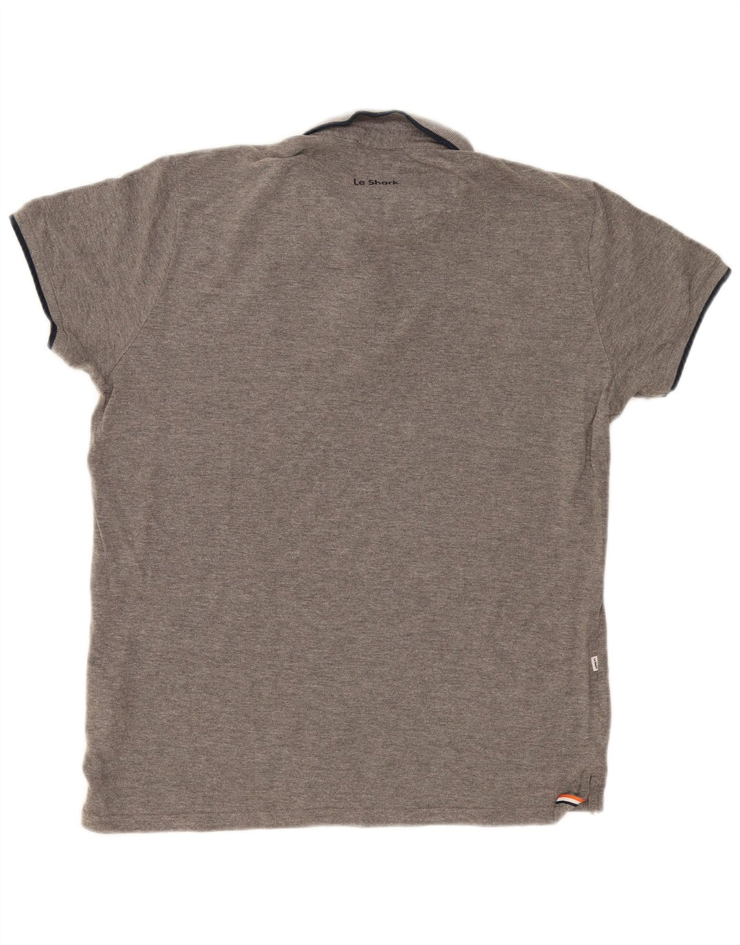 Polo da uomo Le Shark Large in cotone grigio