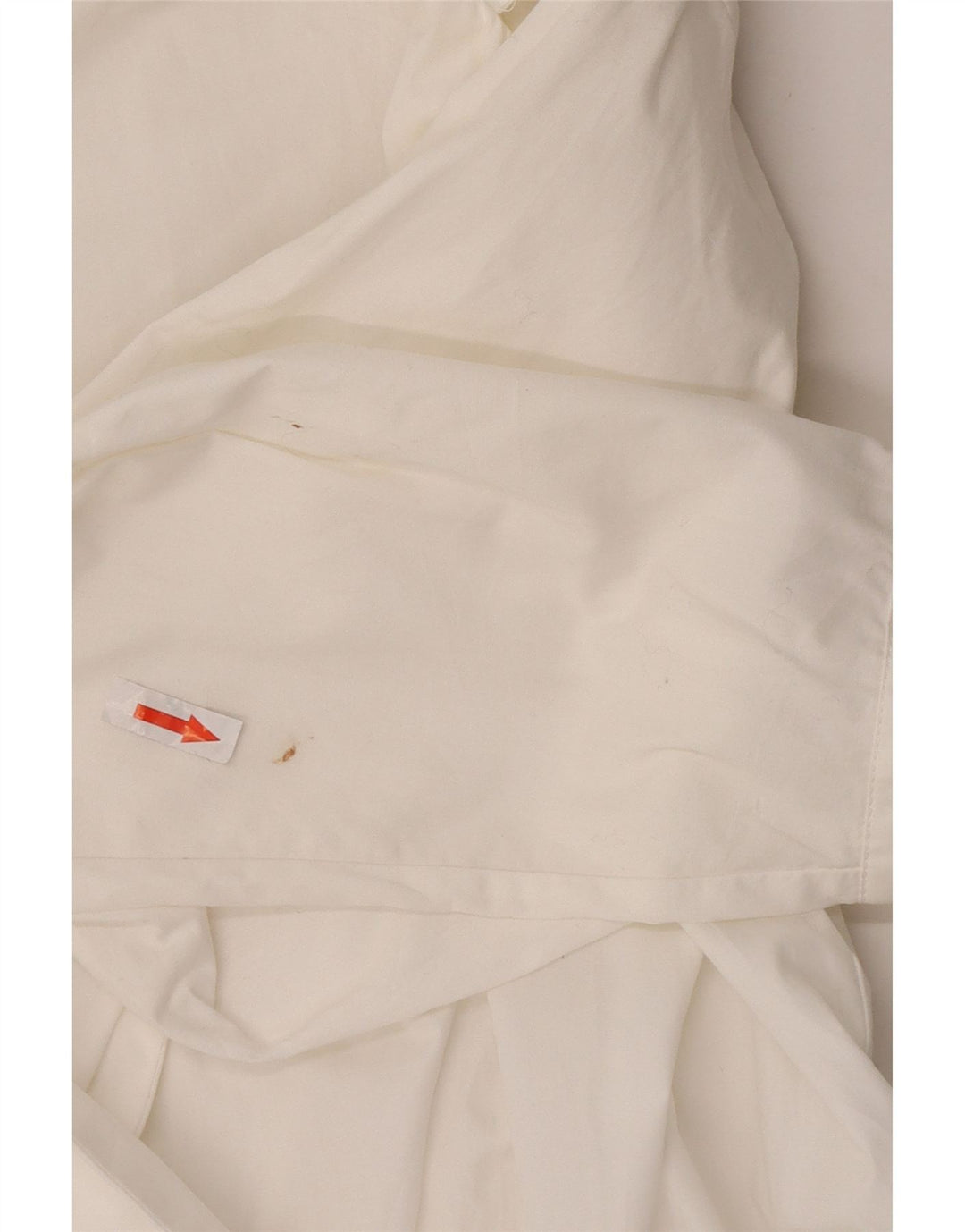 Abito a trapezio a maniche lunghe da donna Zara UK 10 piccolo in cotone bianco