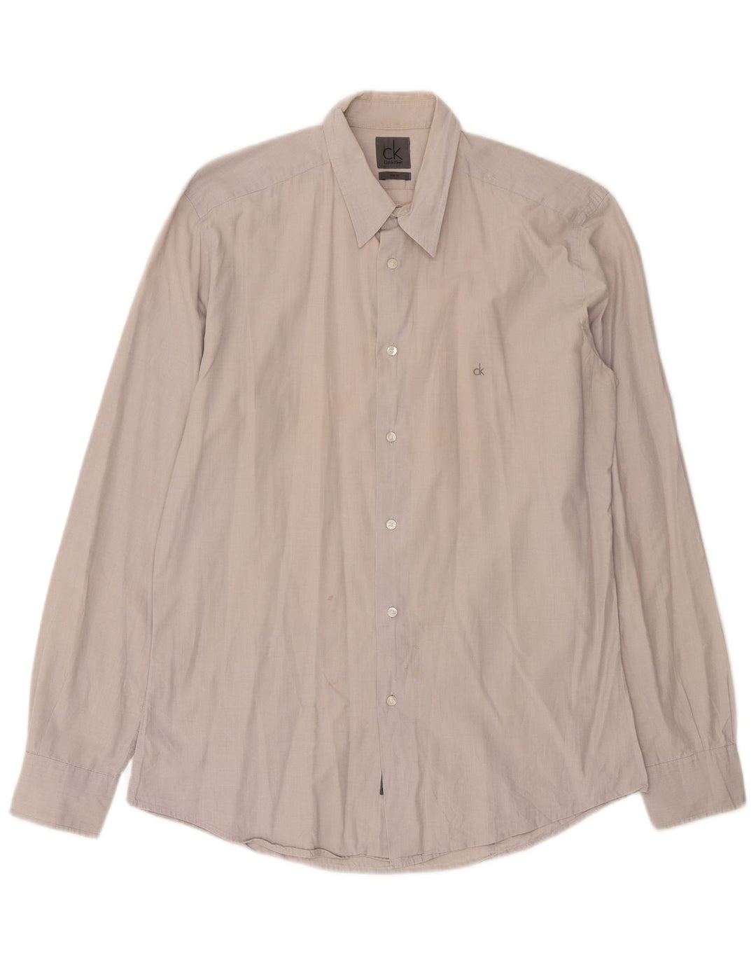 Camicia slim fit da uomo Calvin Klein XL Beige
