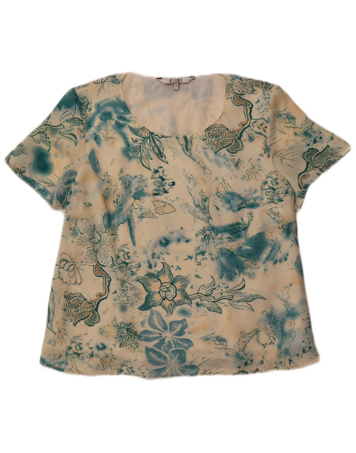 Camicetta da donna Debenhams Top UK 16 Grande poliestere floreale multicolore