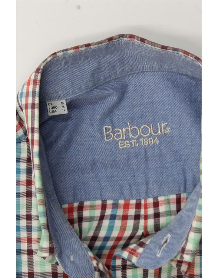 BARBOUR Camicia Uomo Media Cotone Vichy Multicolore