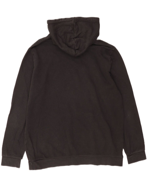 Felpa con cappuccio grafica da uomo Adidas XL in cotone nero