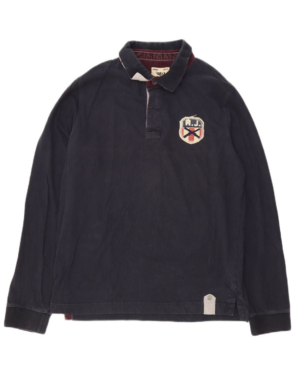 Polo da uomo a maniche lunghe Rifle XL in cotone nero