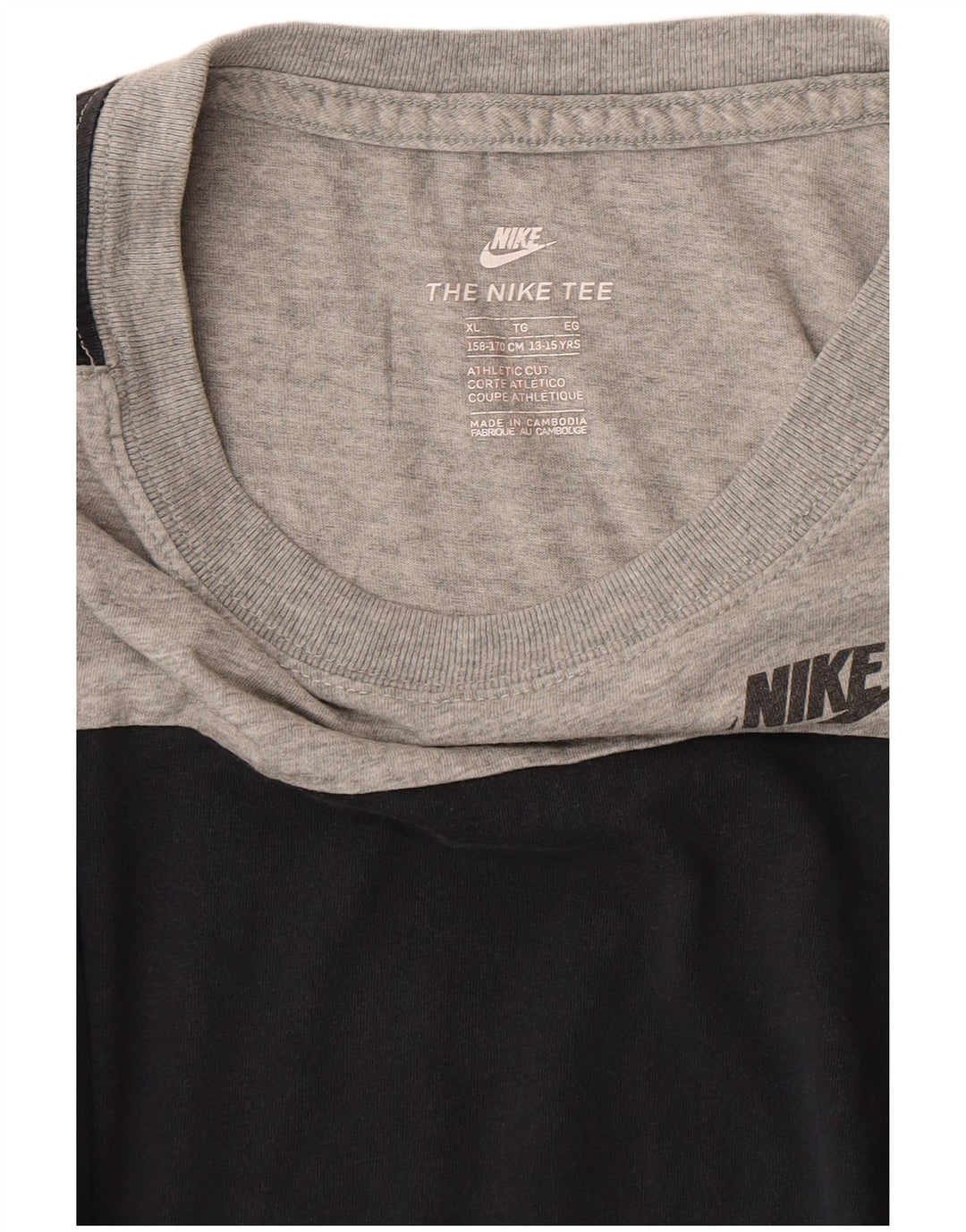 T-shirt da bambino Nike Top 13-14 anni XL grigia mimetica