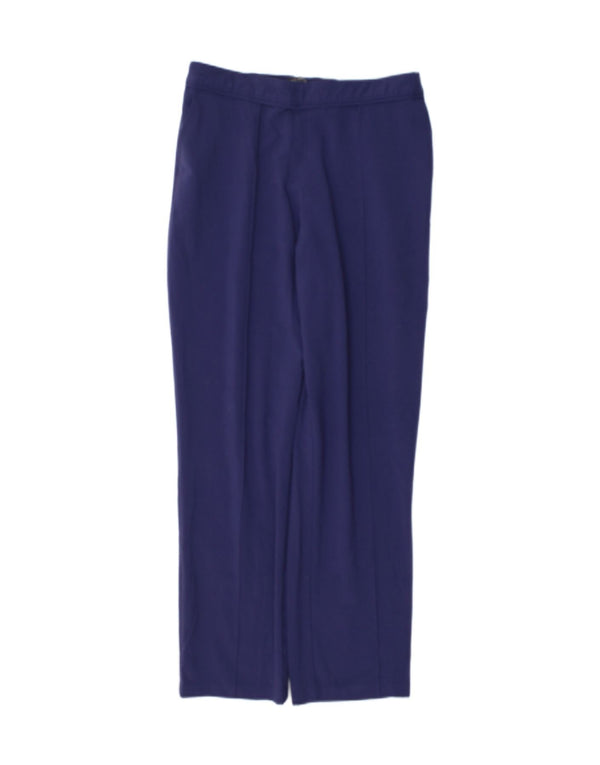 Pantaloni casual dritti da donna Marks & Spencer W30 L28 Blu navy