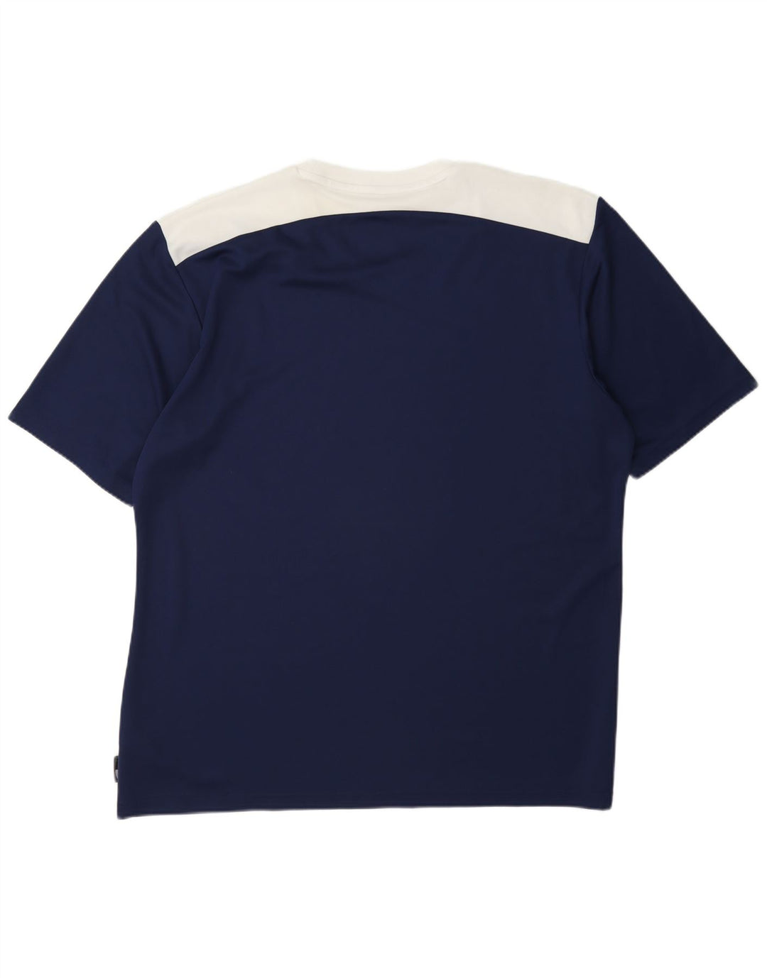 T-shirt Adidas Climalite da uomo Top XL Poliestere color block blu navy