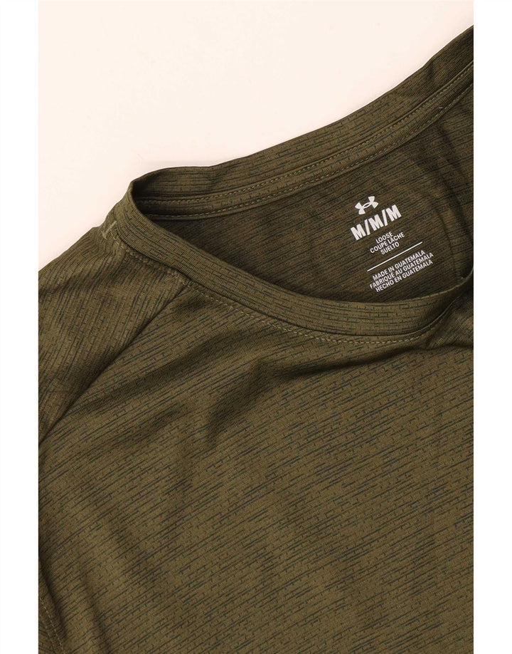 Maglietta da uomo Under Armour Top medio kaki chiazzato