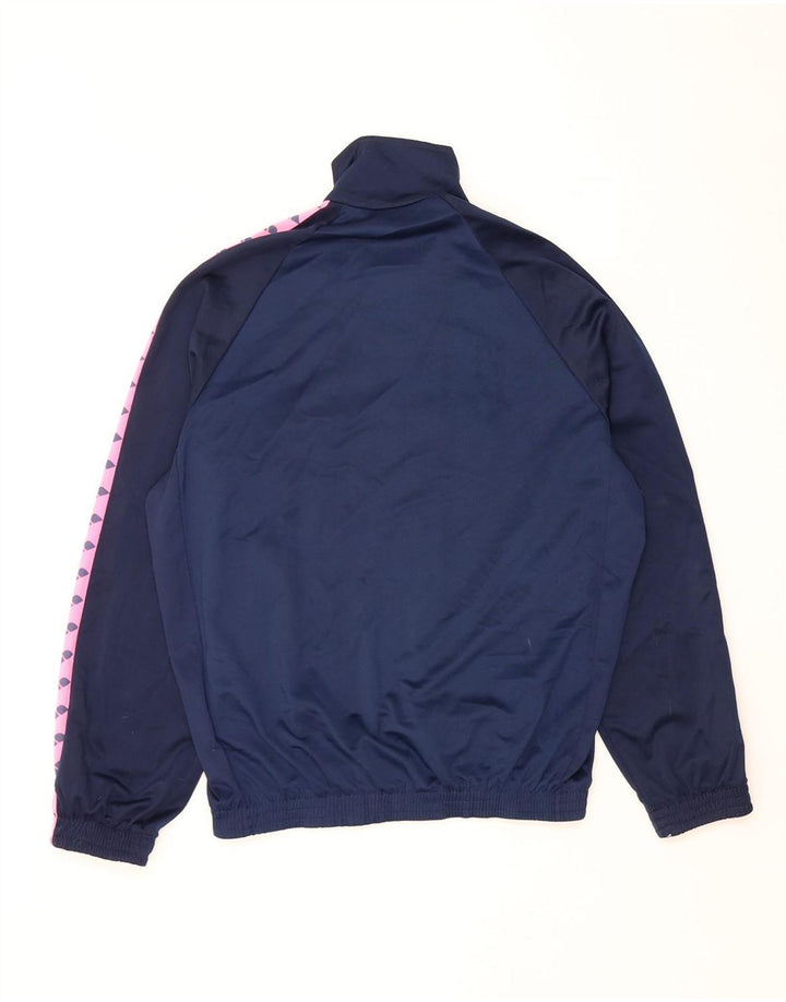 Giacca da ginnastica con grafica da donna Arena UK 14 Large Blu Navy Colourblock