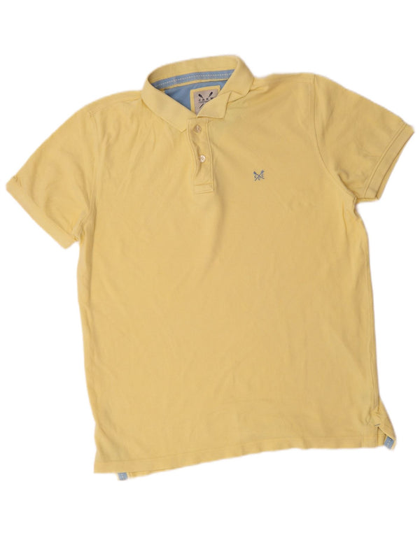 Crew Clothing Polo da uomo in cotone giallo medio
