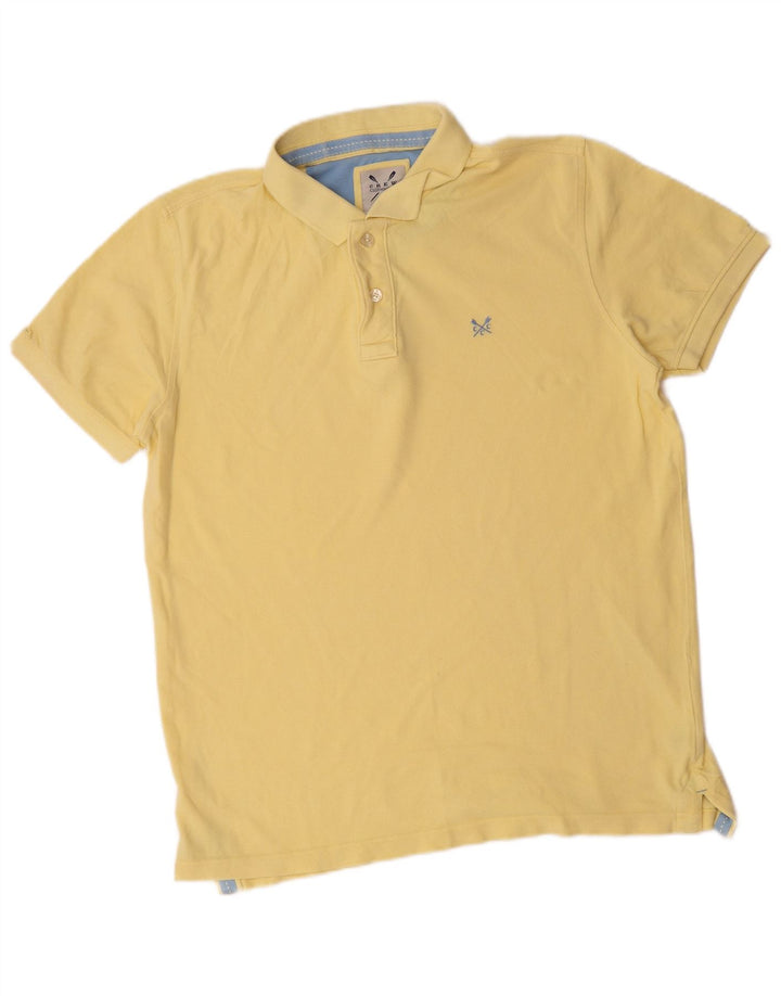 Crew Clothing Polo da uomo in cotone giallo medio