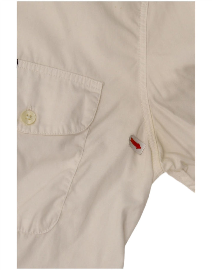 Camicia da donna Calvin Klein piccola in cotone bianco sporco