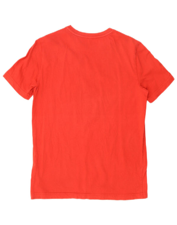 T-shirt grafica da uomo Puma Top Small in cotone rosso