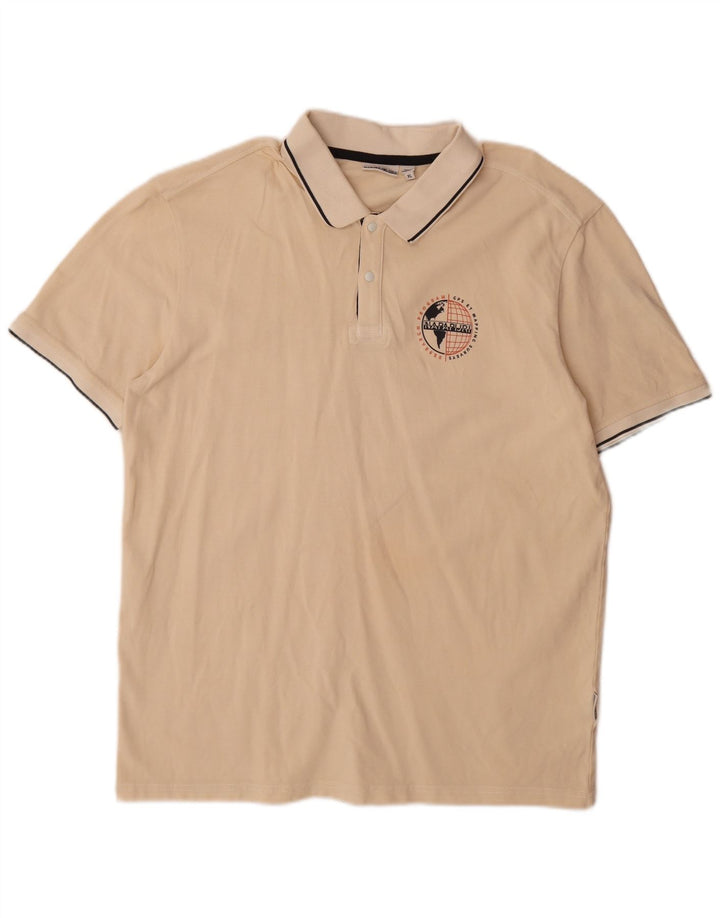 Polo da uomo Napapijri XL Beige