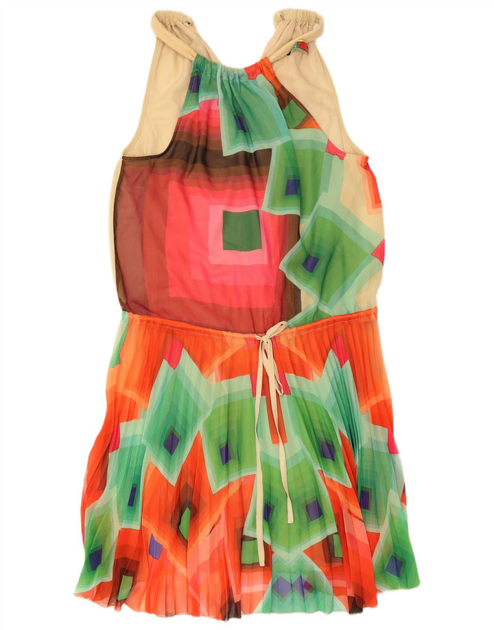 Desigual Abito da donna Halter EU 40 Medio multicolore geometrico