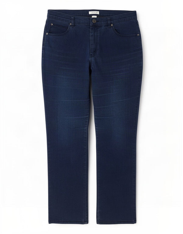 Jeans dritti da donna Orvis US 14 XL W34 L32 Cotone blu navy