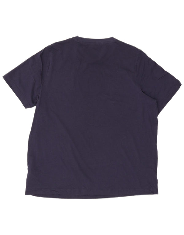 T-shirt da uomo Puma Top XL blu navy in cotone