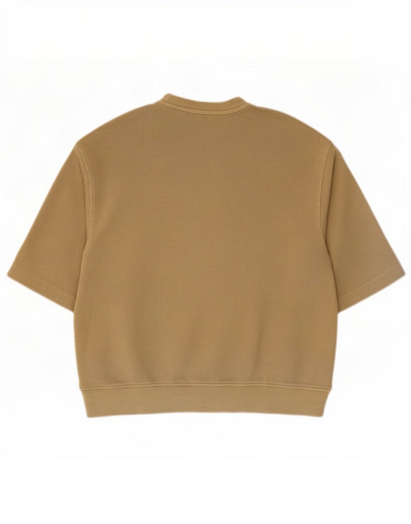 T-shirt Zara da uomo Top Large in cotone kaki