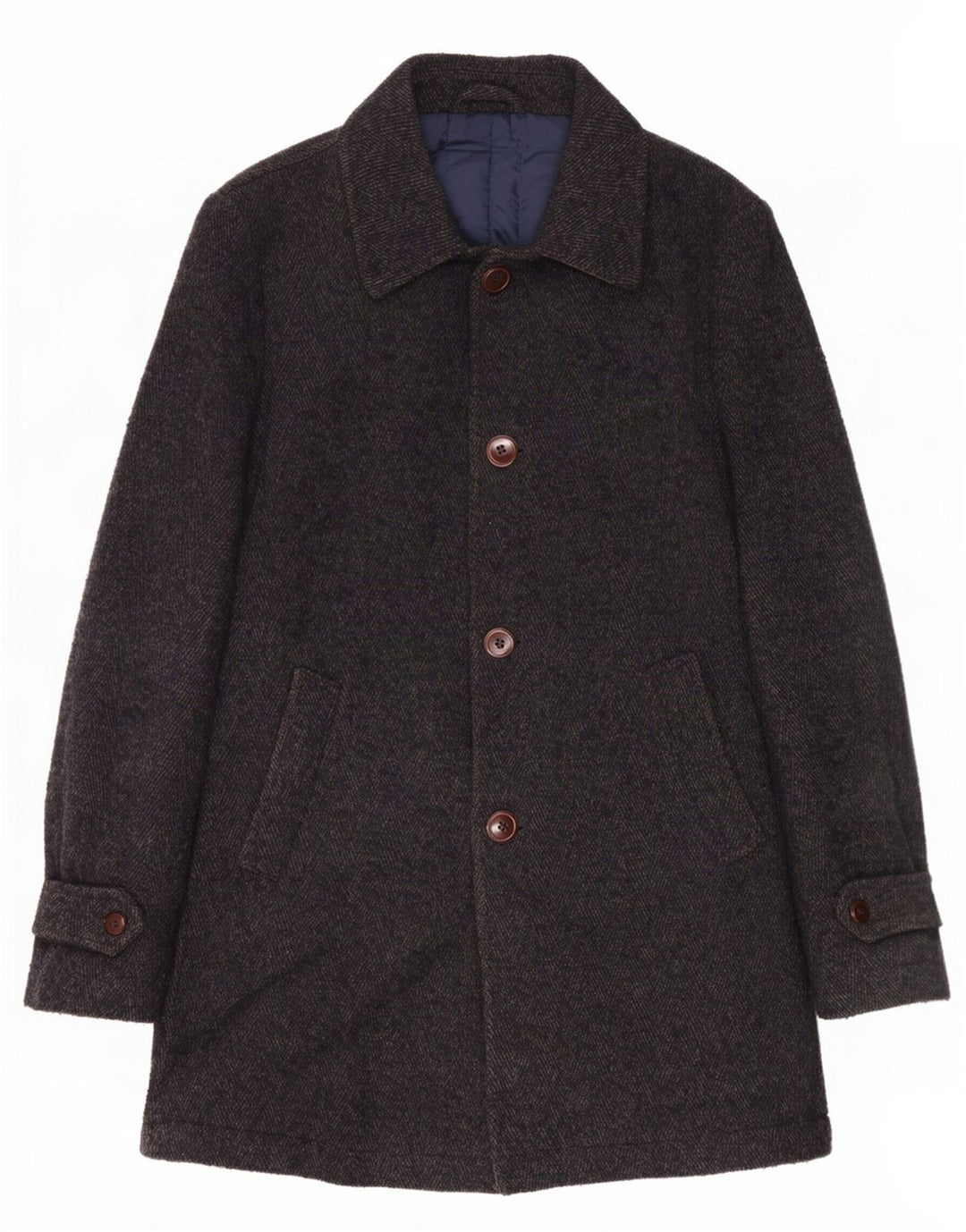Cappotto Uomo Refrigiwear IT 46 Small Grigio Lana