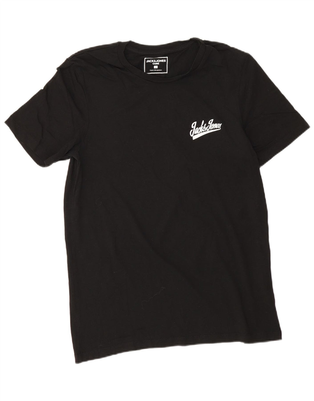 T-shirt da uomo Jack & Jones Top grande in cotone nero