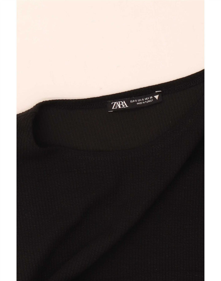Canotta corta da donna Zara UK 8 piccola nera