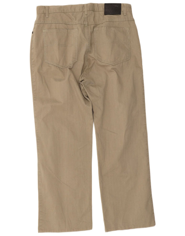 Pantaloni casual dritti da uomo Marks & Spencer W34 L29 kaki