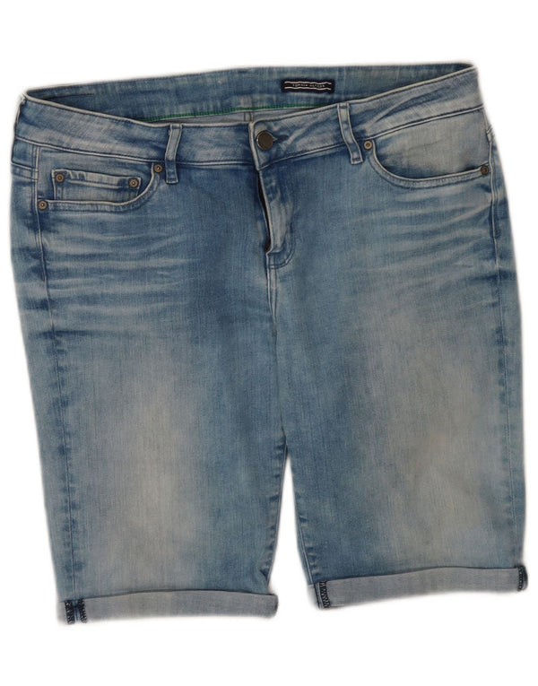 Pantaloncini di jeans da donna Tommy Hilfiger W31 cotone blu medio