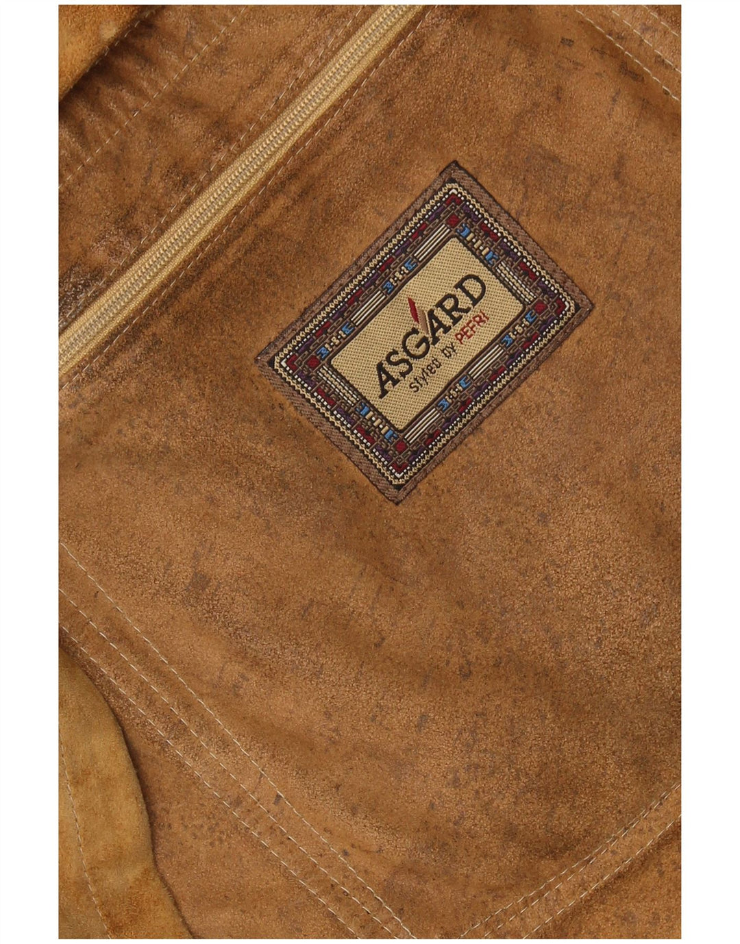 ASGARD Mens Suede Overcoat UK 42 XL Brown