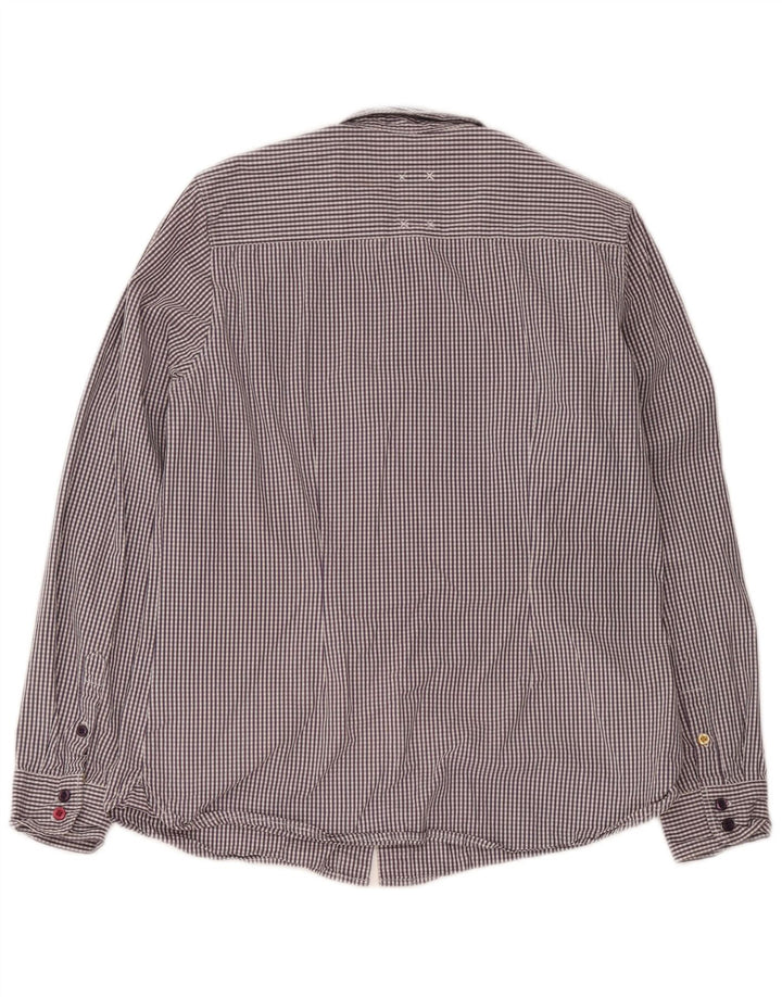 Camicia da donna Joules UK 14 Cotone a quadretti viola medio