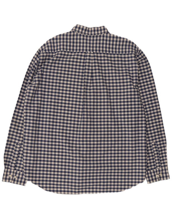 Camicia Gant da uomo vestibilità regolare 3XL in cotone a quadretti blu