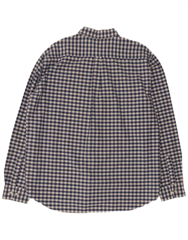 Camicia Gant da uomo vestibilità regolare 3XL in cotone a quadretti blu
