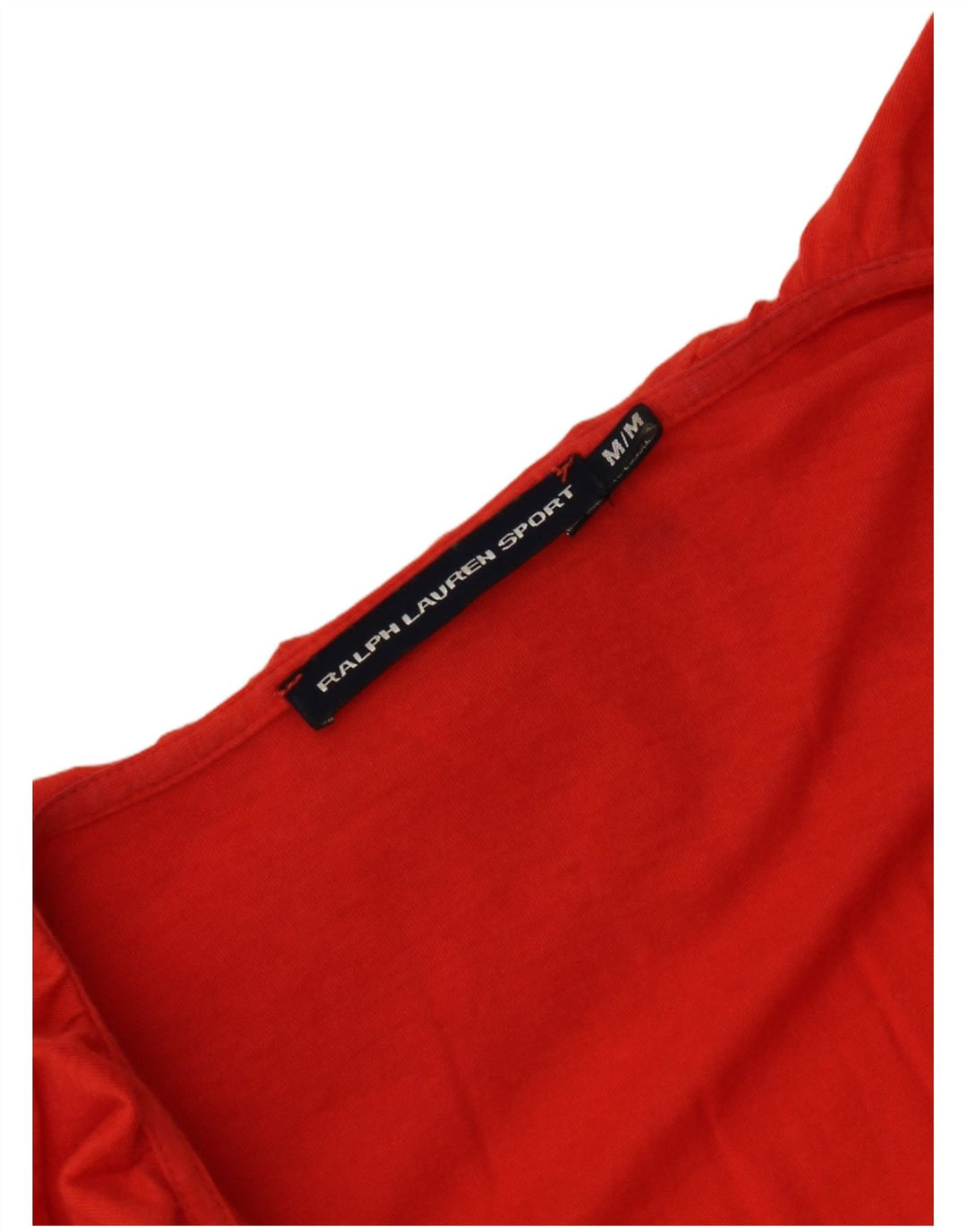 Top in camicetta con volant sul davanti da donna Ralph Lauren UK 12 rosso medio