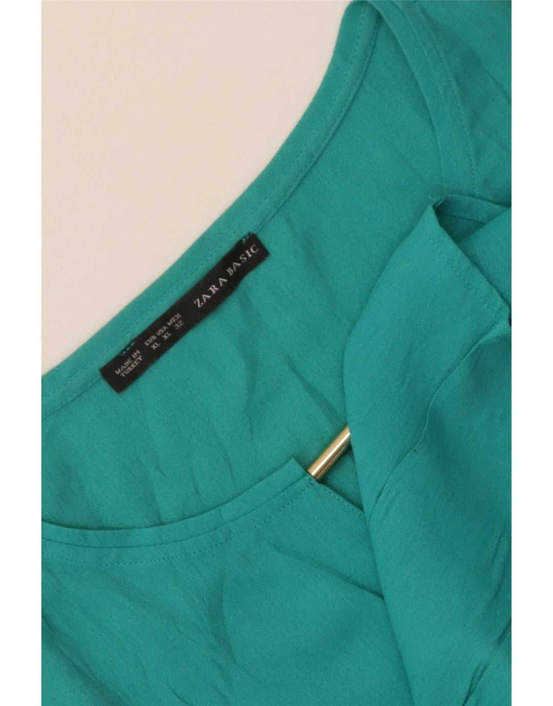 Camicetta Zara da donna Top UK 18 XL Turchese