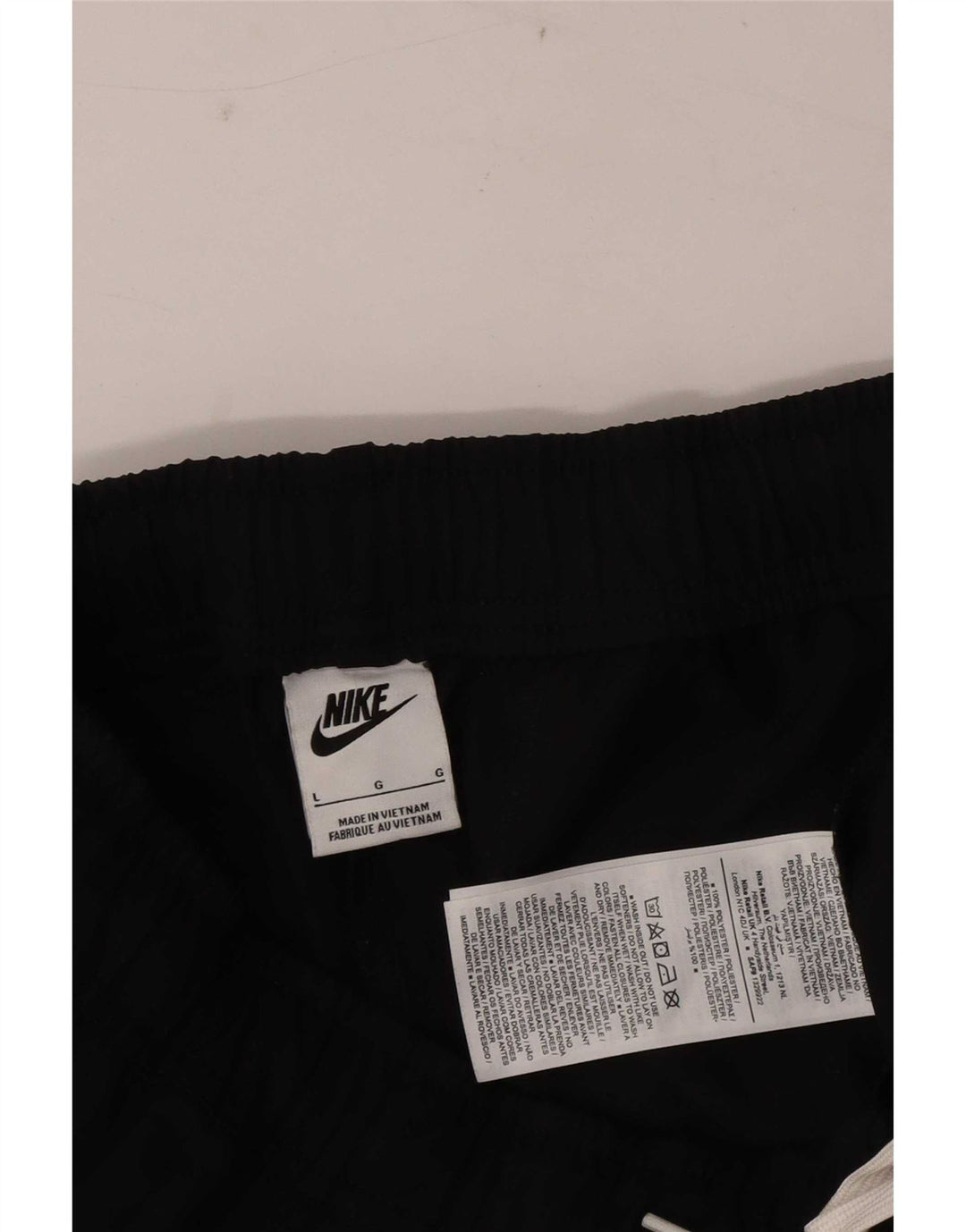 Pantaloni da tuta da uomo Nike Large neri in poliestere