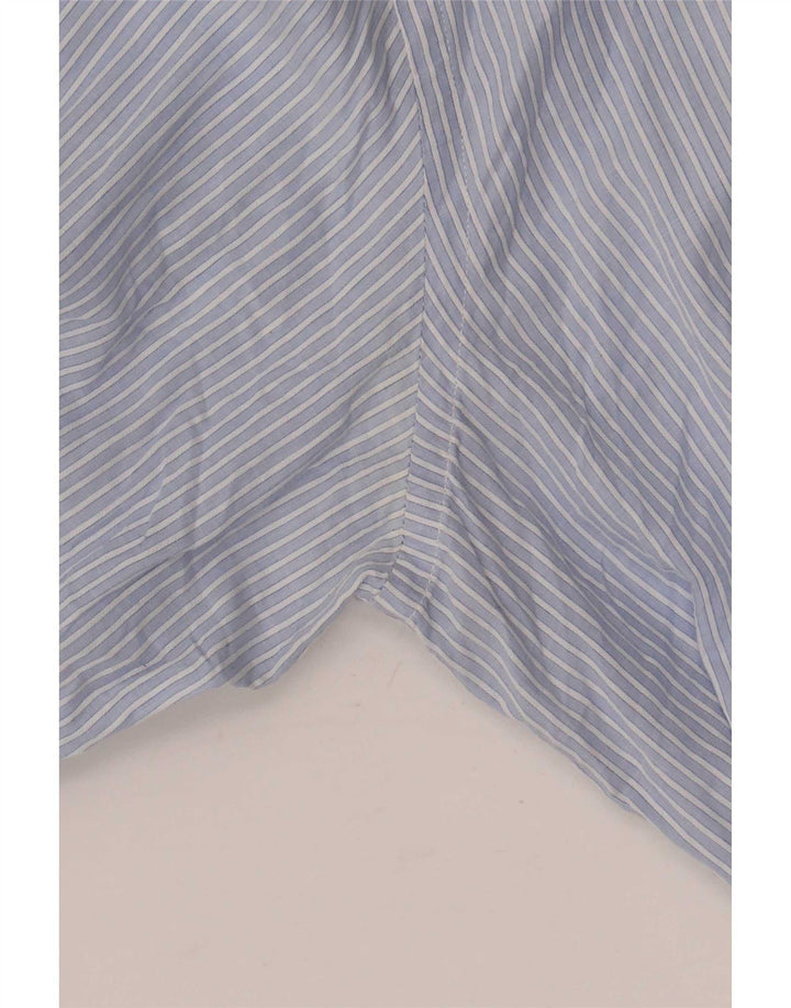 Camicia da uomo Massimo Dutti taglia 44 17 1/2 XL gessato blu